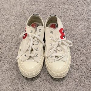 CDG Comme Des Garçons x Converse off white low top sneakers